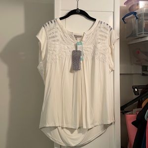 Daniel Rainn Cotton Blend Knit Top